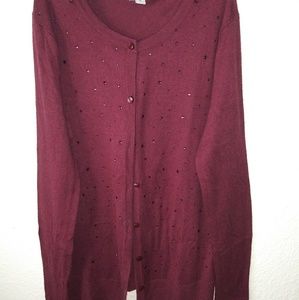 A new day button up sweater.